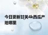 今日更新甘美4k西瓜产地哪里