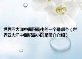 世界四大洋中面积最小的一个是哪个（世界四大洋中面积最小的是简介介绍）