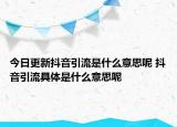 今日更新抖音引流是什么意思呢 抖音引流具体是什么意思呢