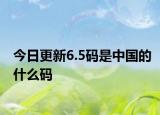 今日更新6.5码是中国的什么码