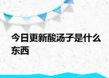 今日更新酸汤子是什么东西