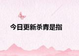 今日更新杀青是指
