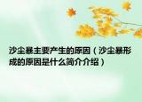 沙尘暴主要产生的原因（沙尘暴形成的原因是什么简介介绍）