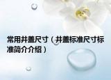 常用井盖尺寸（井盖标准尺寸标准简介介绍）