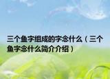 三个鱼字组成的字念什么（三个鱼字念什么简介介绍）