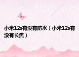 小米12s有没有防水（小米12s有没有长焦）