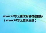 vivox70怎么更改粉色微信图标（vivox70怎么更换主题）