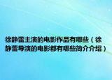徐静蕾主演的电影作品有哪些（徐静蕾导演的电影都有哪些简介介绍）