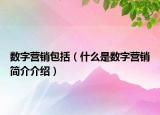 数字营销包括（什么是数字营销简介介绍）