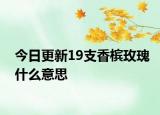 今日更新19支香槟玫瑰什么意思
