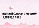 mect是什么意思啊（mect是什么意思简介介绍）