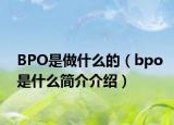 BPO是做什么的（bpo是什么简介介绍）