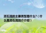 泥石流的主要类型是什么?（什么是泥石流简介介绍）