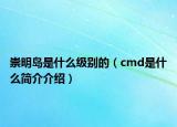 崇明岛是什么级别的（cmd是什么简介介绍）