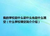 我的学校是什么是什么也是什么填空（什么学校填空简介介绍）