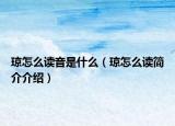 琼怎么读音是什么（琼怎么读简介介绍）