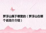 罗浮山属于哪里的（罗浮山在哪个省简介介绍）