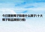今日更新椰子鞋是什么牌子(十大椰子鞋品牌排行榜)