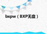 bxpw（BXP无盘）