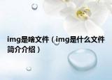 img是啥文件（img是什么文件简介介绍）