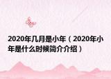 2020年几月是小年（2020年小年是什么时候简介介绍）