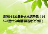请问95533是什么电话号码（95528是什么电话号码简介介绍）