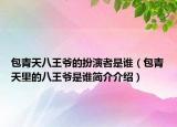 包青天八王爷的扮演者是谁（包青天里的八王爷是谁简介介绍）