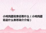 小鸡炖蘑菇象征着什么（小鸡炖蘑菇是什么意思简介介绍）
