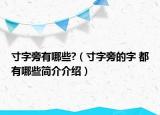 寸字旁有哪些?（寸字旁的字 都有哪些简介介绍）