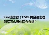 csol追击者（CSOL黄金追击者到底怎么强化简介介绍）