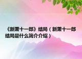《新萧十一郎》结局（新萧十一郎结局是什么简介介绍）