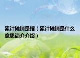 累计摊销是指（累计摊销是什么意思简介介绍）