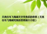 天高任鸟飞海阔天空凭鱼跃的意思（天高任鸟飞海阔凭鱼跃意思简介介绍）