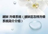 越狱 升级系统（越狱后怎样升级系统简介介绍）