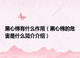 黑心棉有什么作用（黑心棉的危害是什么简介介绍）
