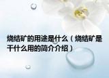 烧结矿的用途是什么（烧结矿是干什么用的简介介绍）