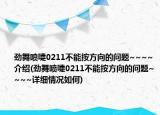 劲舞喷嚏0211不能按方向的问题~~~~介绍(劲舞喷嚏0211不能按方向的问题~~~~详细情况如何)
