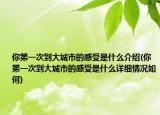 你第一次到大城市的感受是什么介绍(你第一次到大城市的感受是什么详细情况如何)
