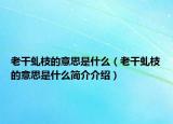 老干虬枝的意思是什么（老干虬枝的意思是什么简介介绍）