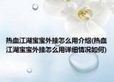 热血江湖宝宝外挂怎么用介绍(热血江湖宝宝外挂怎么用详细情况如何)