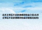 击杀主宰后不会获得哪项收益介绍(击杀主宰后不会获得哪项收益详细情况如何)