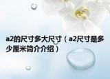 a2的尺寸多大尺寸（a2尺寸是多少厘米简介介绍）