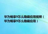 华为畅享9怎么隐藏应用视频（华为畅享9怎么隐藏应用）