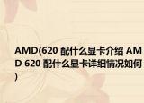 AMD(620 配什么显卡介绍 AMD 620 配什么显卡详细情况如何)