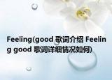Feeling(good 歌词介绍 Feeling good 歌词详细情况如何)