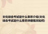 文化综合考试是什么意思介绍(文化综合考试是什么意思详细情况如何)