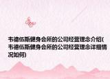 韦德伍斯健身会所的公司经营理念介绍(韦德伍斯健身会所的公司经营理念详细情况如何)