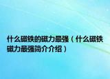 什么磁铁的磁力最强（什么磁铁磁力最强简介介绍）