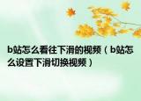 b站怎么看往下滑的视频（b站怎么设置下滑切换视频）