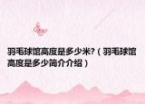 羽毛球馆高度是多少米?（羽毛球馆高度是多少简介介绍）